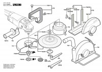 Bosch 0 601 752 922 Gws 2000-23 J Angle Grinder 230 V / Eu Spare Parts